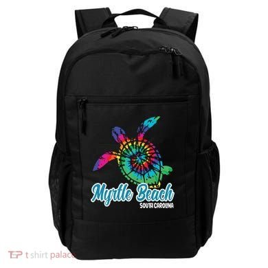 Myrtle Beach Souvenirs Tie Dye Save Sea Turtle S Carolina Backpack