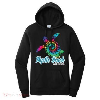 Myrtle Beach Souvenirs Tie Dye Save Sea Turtle S Carolina Women's Hoodie