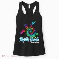 Myrtle Beach Souvenirs Tie Dye Save Sea Turtle S Carolina Women's Tank Top thumb 0