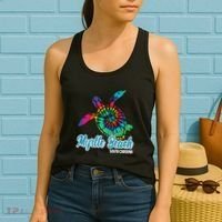 Myrtle Beach Souvenirs Tie Dye Save Sea Turtle S Carolina Women's Tank Top thumb 2