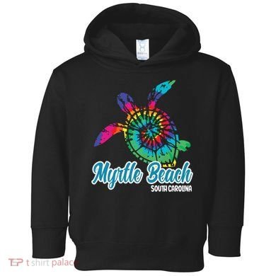 Myrtle Beach Souvenirs Tie Dye Save Sea Turtle S Carolina Toddler Hoodie