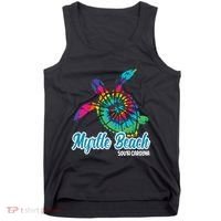 Myrtle Beach Souvenirs Tie Dye Save Sea Turtle S Carolina Tank Top thumb 0