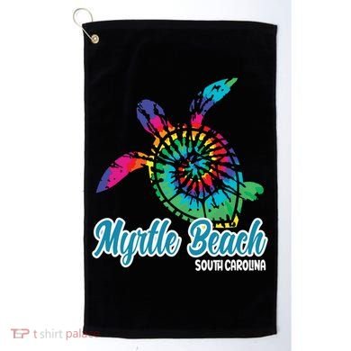 Myrtle Beach Souvenirs Tie Dye Save Sea Turtle S Carolina Golf Towel