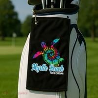 Myrtle Beach Souvenirs Tie Dye Save Sea Turtle S Carolina Golf Towel thumb 2