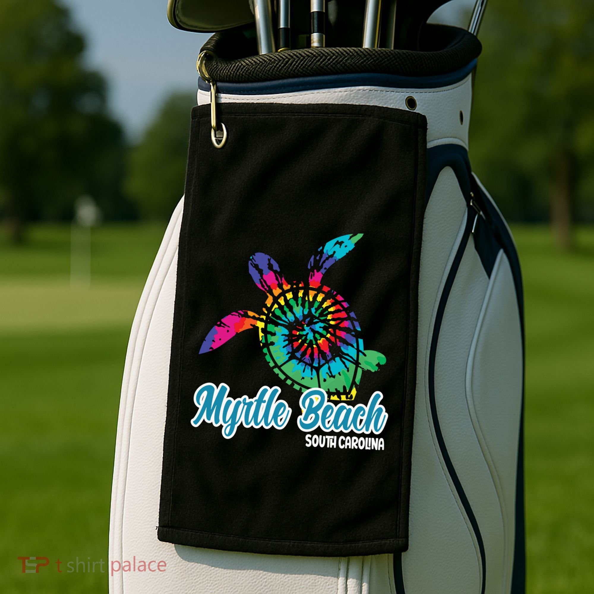 Myrtle Beach Souvenirs Tie Dye Save Sea Turtle S Carolina Golf Towel