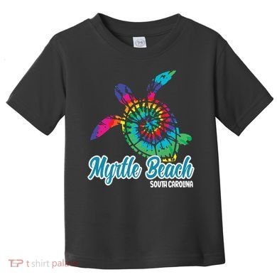 Myrtle Beach Souvenirs Tie Dye Save Sea Turtle S Carolina Toddler T-Shirt