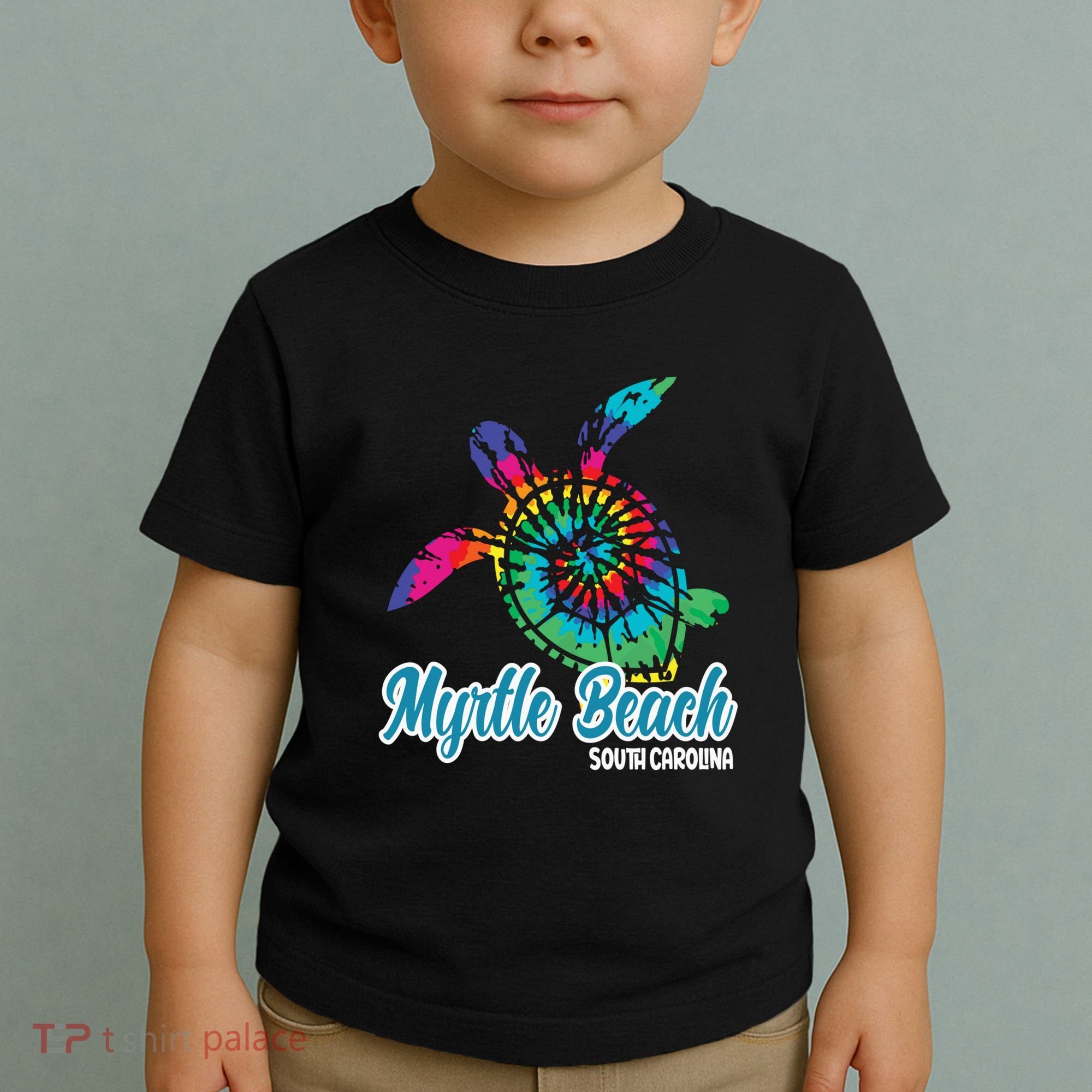Myrtle Beach Souvenirs Tie Dye Save Sea Turtle S Carolina Toddler T-Shirt