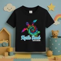 Myrtle Beach Souvenirs Tie Dye Save Sea Turtle S Carolina Toddler T-Shirt thumb 3