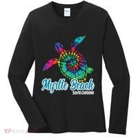 Myrtle Beach Souvenirs Tie Dye Save Sea Turtle S Carolina Women's Long Sleeve Shirt thumb 0