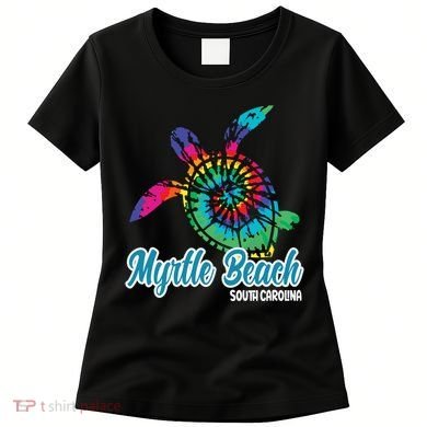 Myrtle Beach Souvenirs Tie Dye Save Sea Turtle S Carolina Women's T-Shirt