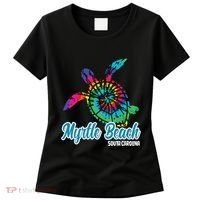 Myrtle Beach Souvenirs Tie Dye Save Sea Turtle S Carolina Women's T-Shirt thumb 0