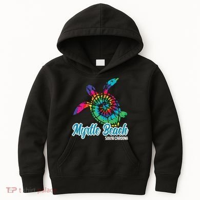 Myrtle Beach Souvenirs Tie Dye Save Sea Turtle S Carolina Kids Hoodie