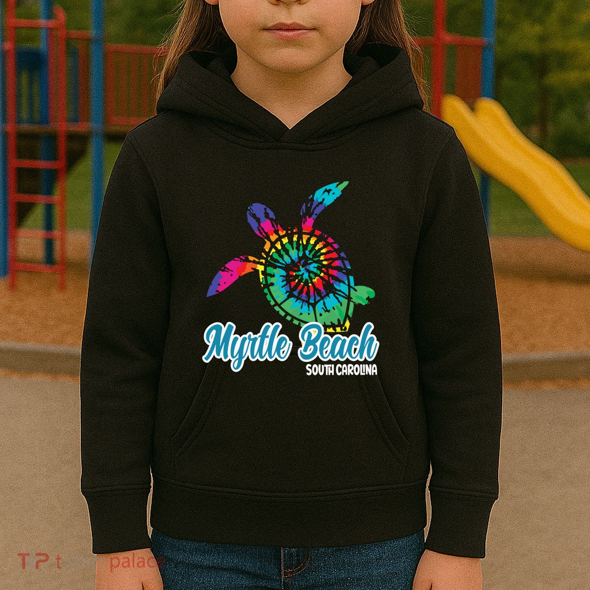 Myrtle Beach Souvenirs Tie Dye Save Sea Turtle S Carolina Kids Hoodie
