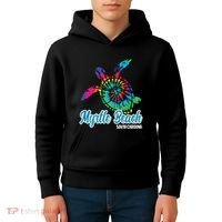 Myrtle Beach Souvenirs Tie Dye Save Sea Turtle S Carolina Kids Hoodie thumb 4