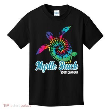 Myrtle Beach Souvenirs Tie Dye Save Sea Turtle S Carolina Kids T-Shirt