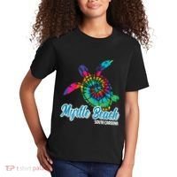 Myrtle Beach Souvenirs Tie Dye Save Sea Turtle S Carolina Kids T-Shirt thumb 2