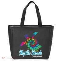 Myrtle Beach Souvenirs Tie Dye Save Sea Turtle S Carolina Tote Bag thumb 0