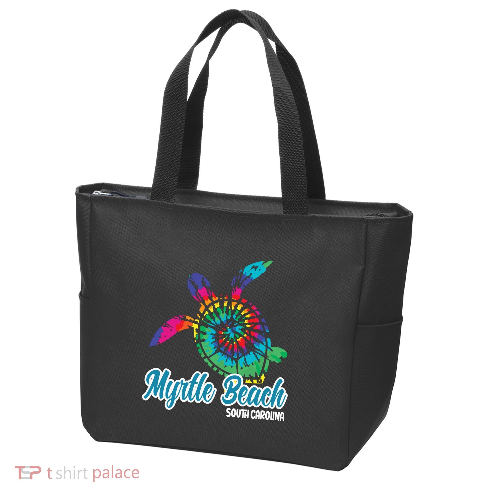 Myrtle Beach Souvenirs Tie Dye Save Sea Turtle S Carolina Tote Bag