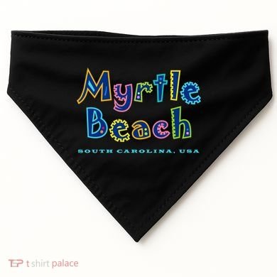 Myrtle Beach South Carolina Souvenir Cool Gift USA-Made Doggie Bandana