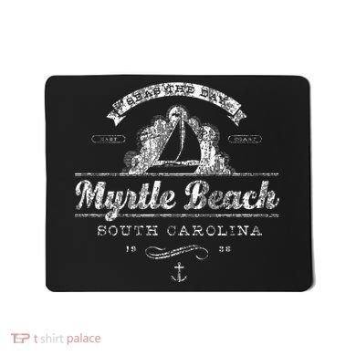 Myrtle Beach Sc Sailboat Vintage Nautical Mousepad