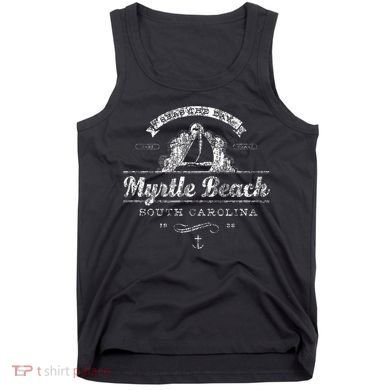 Myrtle Beach Sc Sailboat Vintage Nautical Tank Top