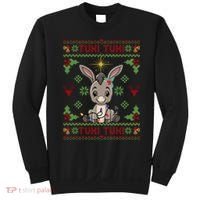 Mi Burrito Sabanero Mexican Funny Tuki Tuki Donkey Ugly Xmas Sweatshirt thumb 0