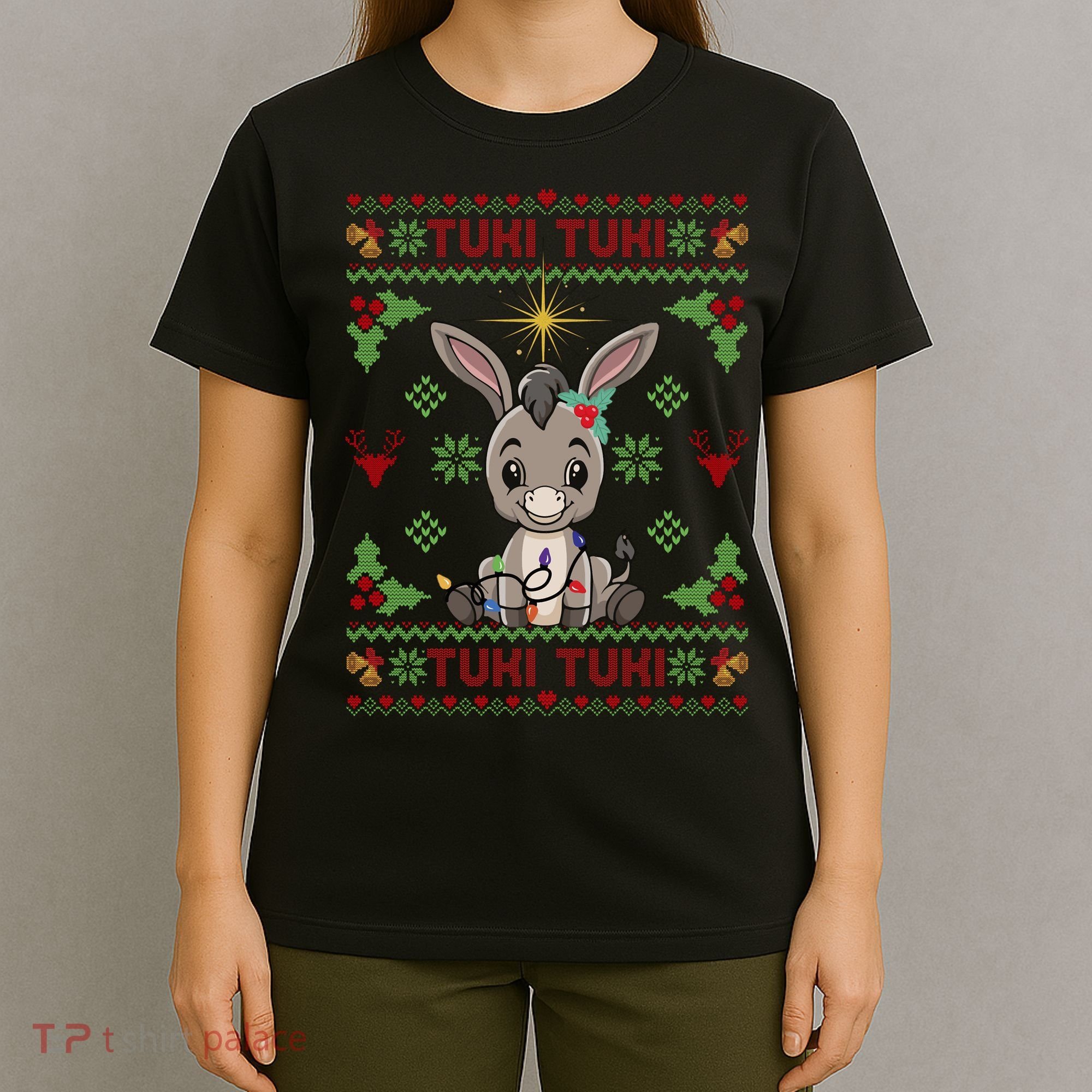 Mi Burrito Sabanero Mexican Funny Tuki Tuki Donkey Ugly Xmas T-Shirt