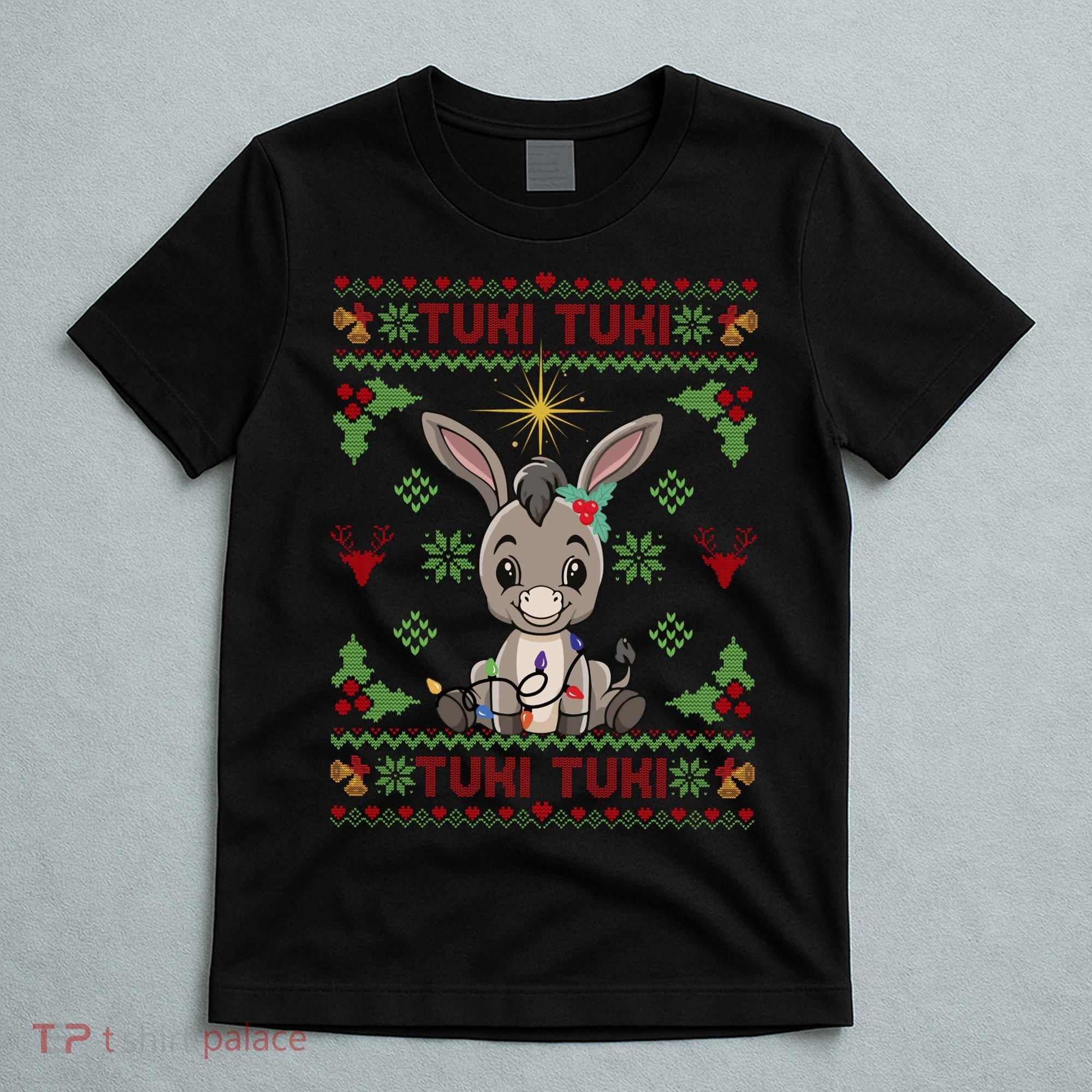 Mi Burrito Sabanero Mexican Funny Tuki Tuki Donkey Ugly Xmas T-Shirt