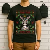 Mi Burrito Sabanero Mexican Funny Tuki Tuki Donkey Ugly Xmas T-Shirt thumb 6