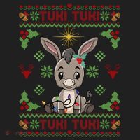Mi Burrito Sabanero Mexican Funny Tuki Tuki Donkey Ugly Xmas Hat thumb 2