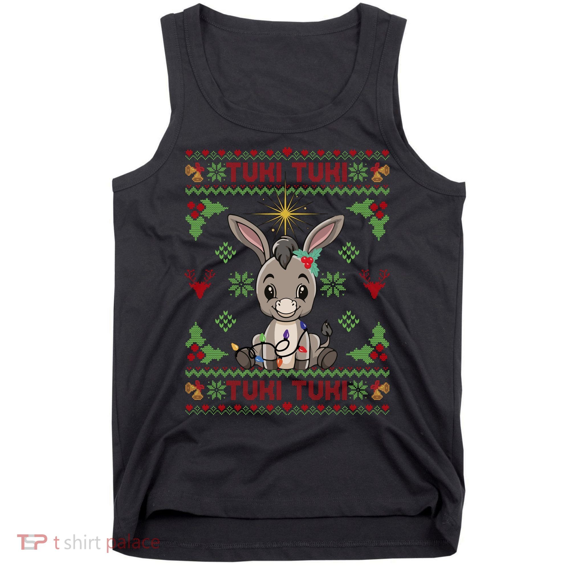 Mi Burrito Sabanero Mexican Funny Tuki Tuki Donkey Ugly Xmas Tank Top