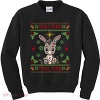 Mi Burrito Sabanero Mexican Funny Tuki Tuki Donkey Ugly Xmas Kids Sweatshirt thumb 0