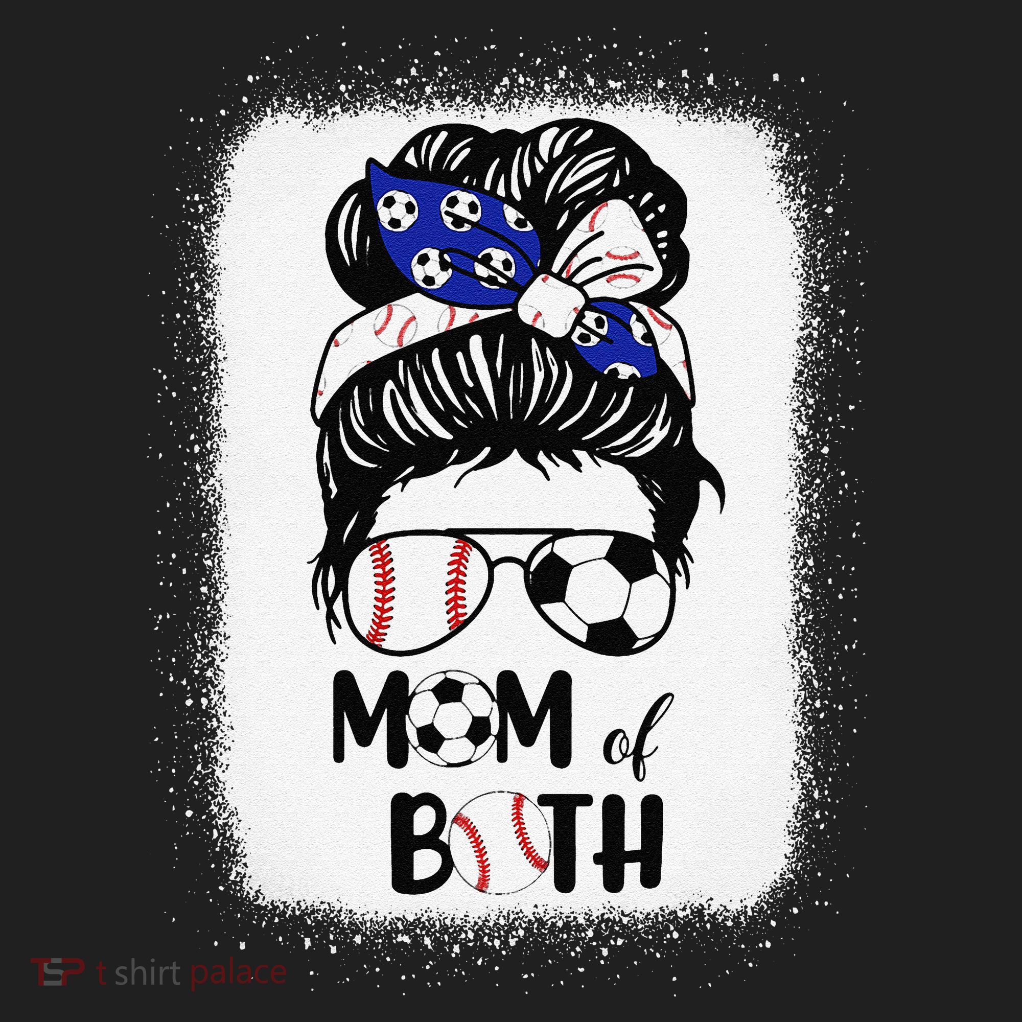 Messy Bun Soccer Mom Baseball Mom Of Both Mothers Day Tumbler