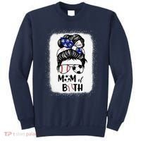 Messy Bun Soccer Mom Baseball Mom Of Both Mothers Day Sweatshirt thumb 0