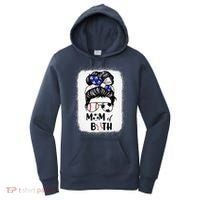 Messy Bun Soccer Mom Baseball Mom Of Both Mothers Day Women's Hoodie thumb 0