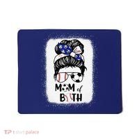 Messy Bun Soccer Mom Baseball Mom Of Both Mothers Day Mousepad thumb 0