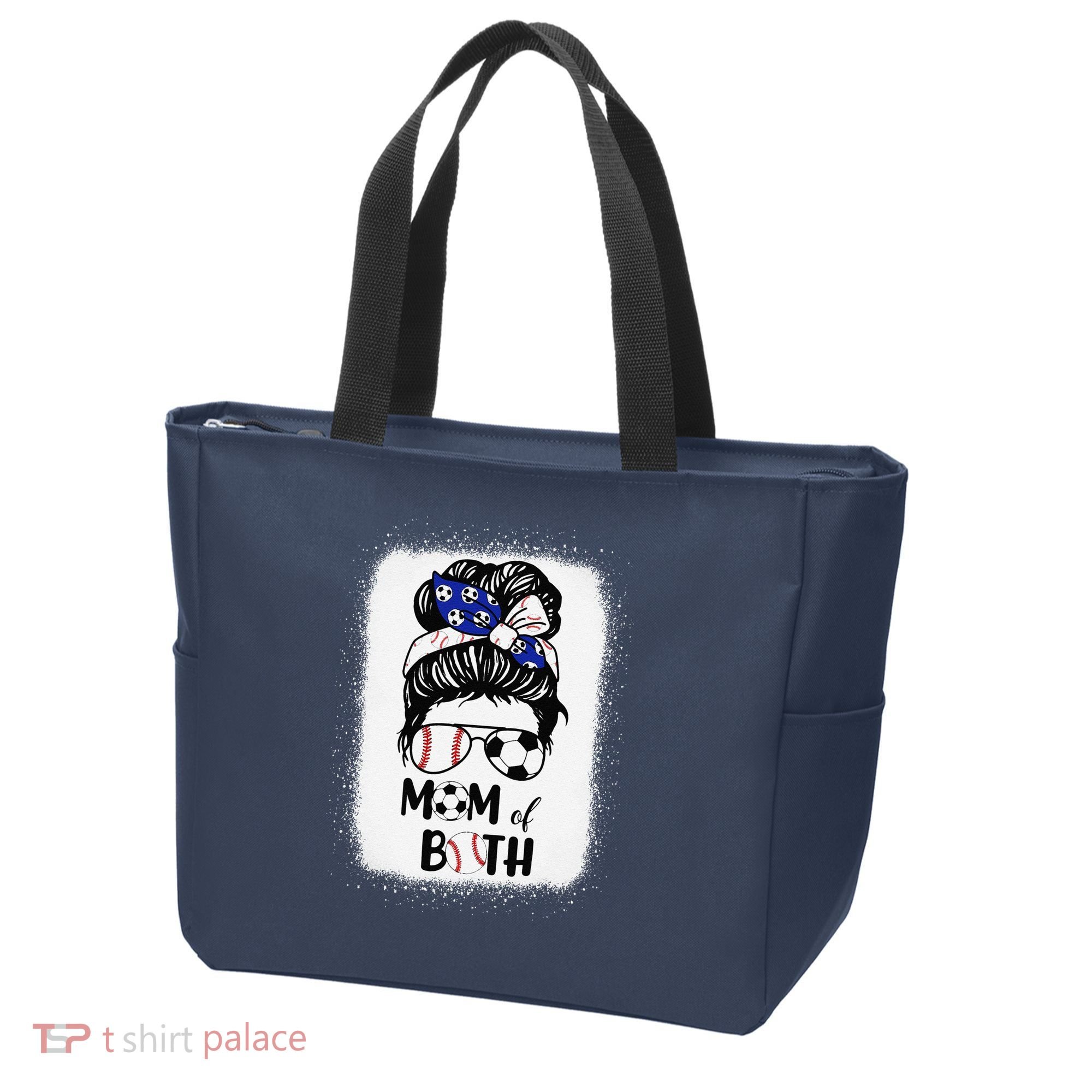 Messy Bun Soccer Mom Baseball Mom Of Both Mothers Day Tote Bag