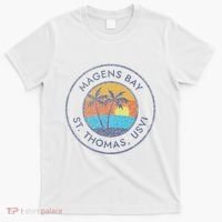 Magens Bay St. Thomas Usvi Vintage Sunset Faded Distressed T-Shirt thumb 0