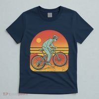 Mountain Biker Sunset Vintage T-Shirt thumb 5