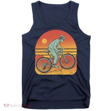 Mountain Biker Sunset Vintage Tank Top