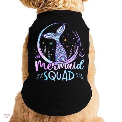 Mermaid Birthday Squad Party Doggie Tank