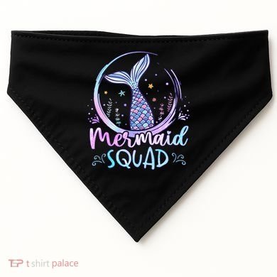 Mermaid Birthday Squad Party USA-Made Doggie Bandana