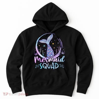 Mermaid Birthday Squad Party Hoodie