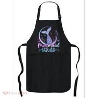 Mermaid Birthday Squad Party Apron thumb 0