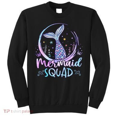 Mermaid Birthday Squad Party Sweatshirt