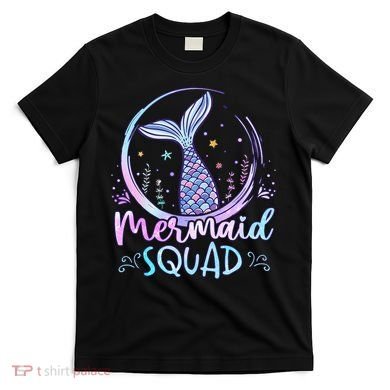 Mermaid Birthday Squad Party T-Shirt