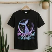 Mermaid Birthday Squad Party T-Shirt thumb 2