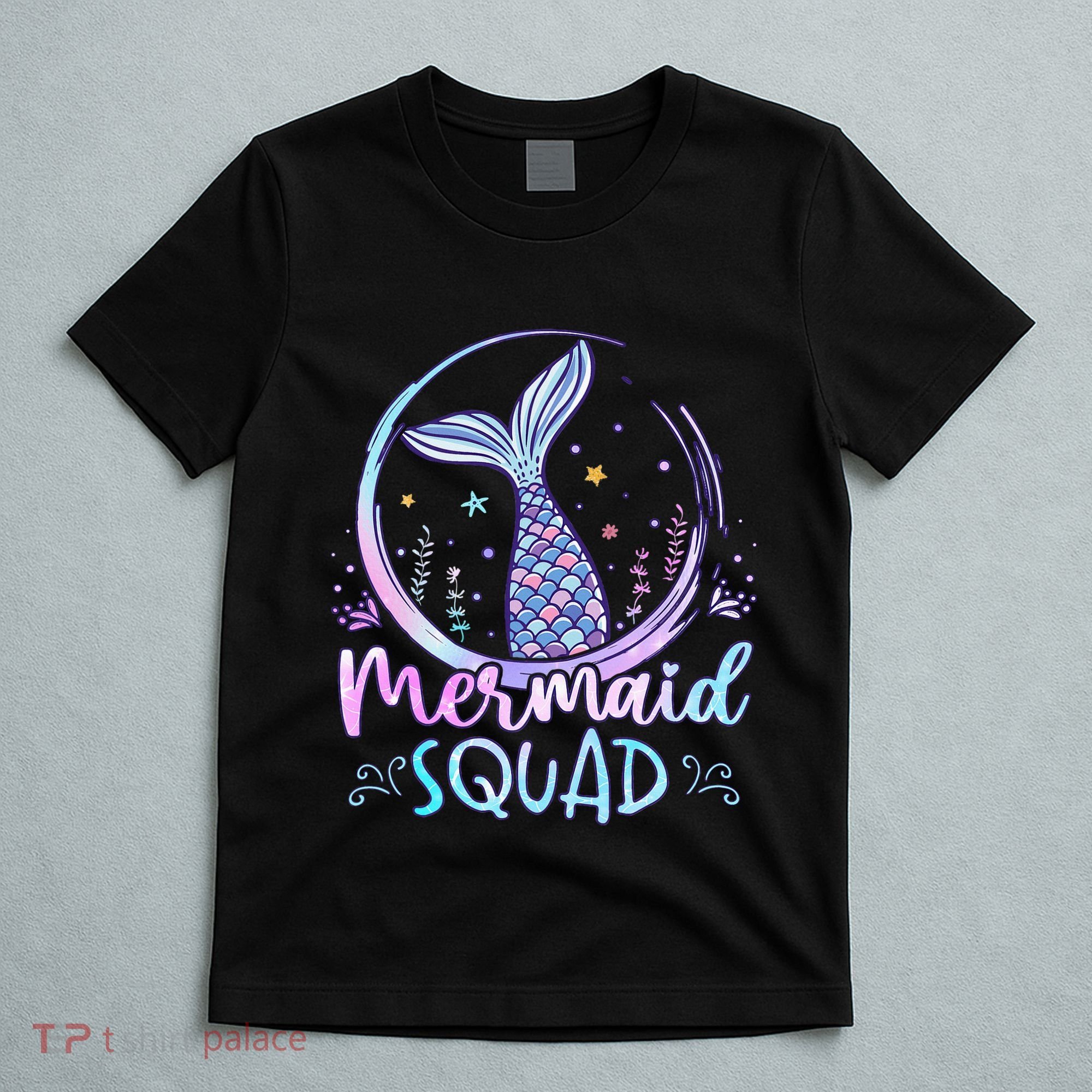Mermaid Birthday Squad Party T-Shirt