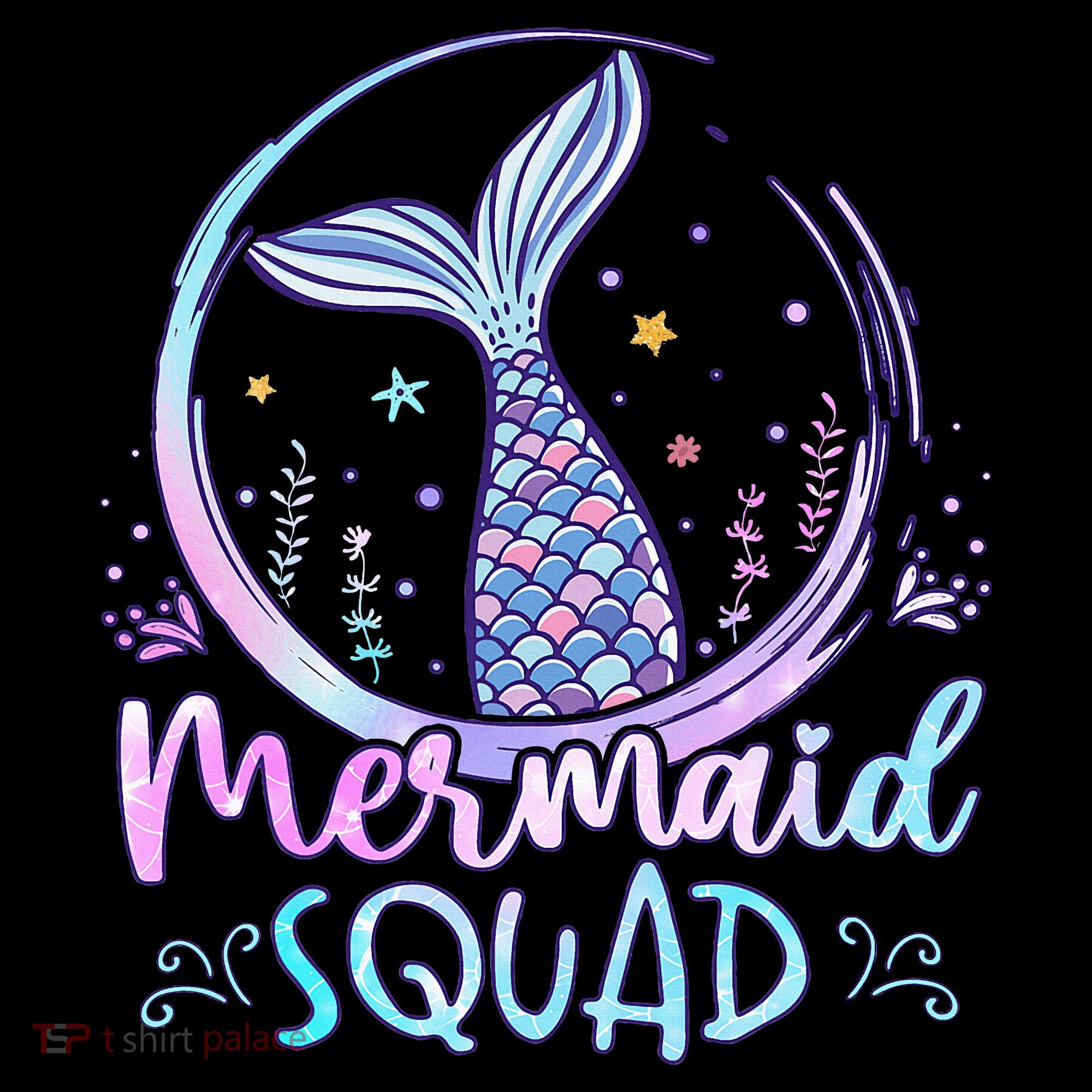 Mermaid Birthday Squad Party Women's Hoodie