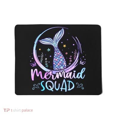 Mermaid Birthday Squad Party Mousepad